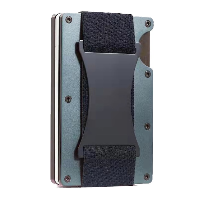 RFID-spærrende kortholder-pung - opbevar 12-15 kort Grå