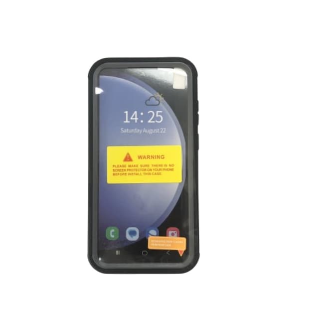 Samsung A55 magnetisk mobiltaske Sort+grå