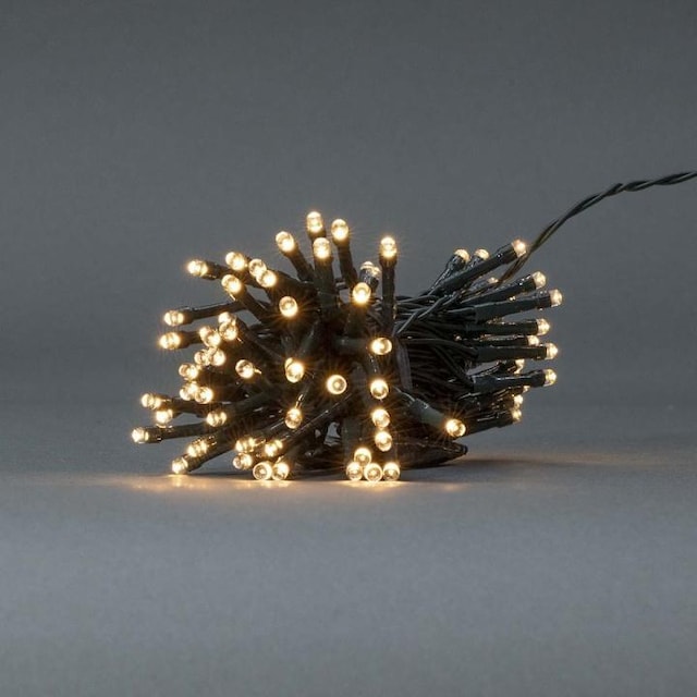 Nedis Julebelysning | Snor | 96 LED s | Varm Hvid | 7.20 m | Lyseffekter: 7 | Indendørs eller udendørs | Batteri