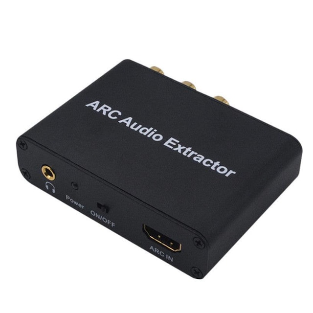 NÖRDIC HDMI ARC til RCA SPDIF Toslink Coaxial og stereo HDMI ARC Konvertare DAC
