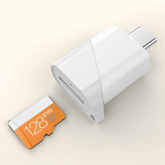 NÖRDIC USB-C kortlæser til MicroSD/TF UHS-I USB 3.1