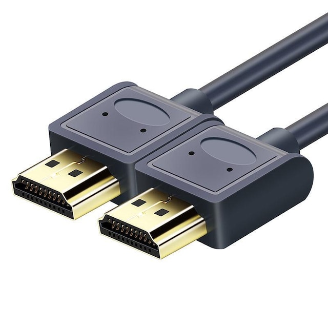 NÖRDIC tynde kabel High Speed ​​HDMI med Ethernet HDMI 2.0 4K60Hz 18Gbps HDCP 2.2 HDR 1.8m