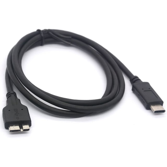 NÖRDIC USB C til USB Micro B kabel 2m, 3.2 Gen 1 til ekstern harddisk