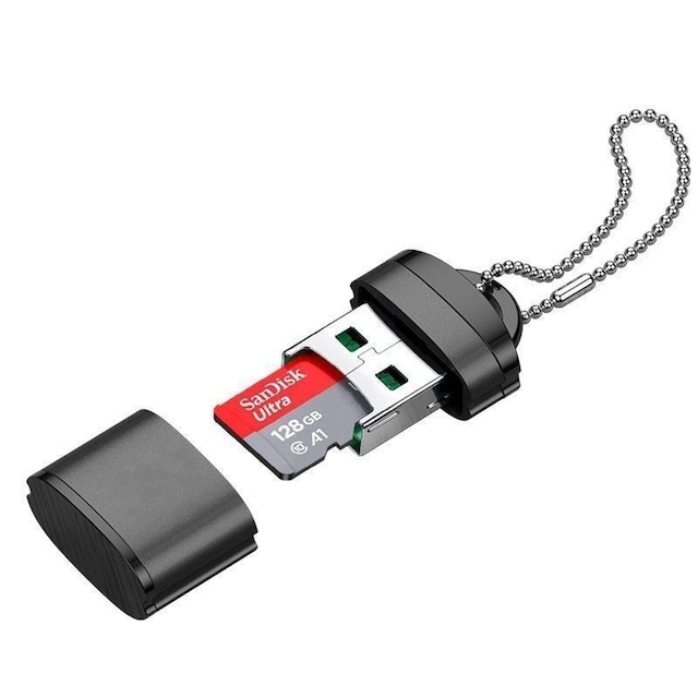 NÖRDIC USB-A kortlæser MicroSD USB2.0 480Mbps