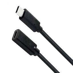 NÖRDIC 1,5m USB3.2 Gen2 USB-C forlængerkabel ha til ho 10Gbps 5A 100W Thunderbolt3