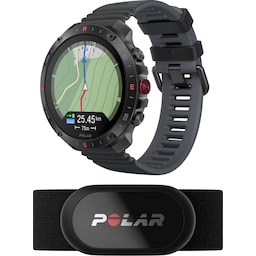 Polar Grit X2 Pro sportsur S-L med pulsmåler (sort)