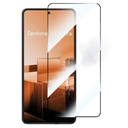 2-PAK SKALO Asus Zenfone 11 Ultra 5G FULL-FIT Hærdet Glas Skærmbeskyttelse - Sort