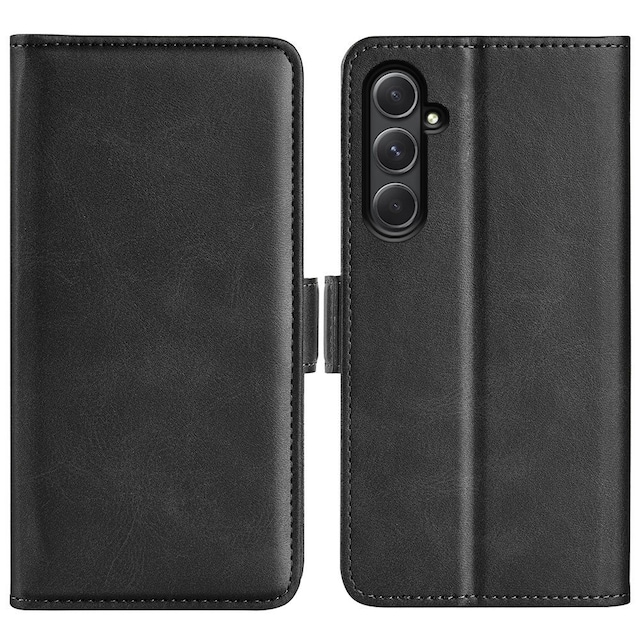 SKALO Samsung A55 5G Premium Wallet Flip Cover - Sort