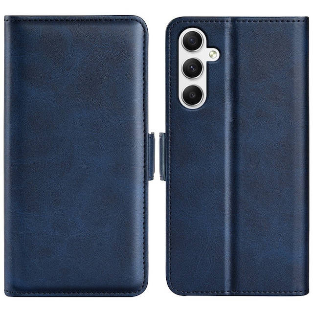 SKALO Samsung A35 5G Premium Wallet Flip Cover - Blå