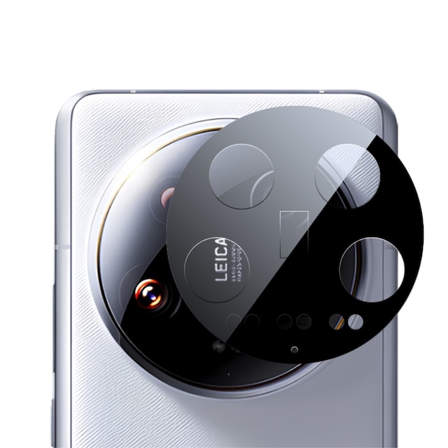 SKALO Xiaomi 14 Ultra 5G 3D Kameralinse Beskyttelsesglas - Sort