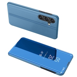 SKALO Samsung A35 5G Clear View Mirror Etui - Blå