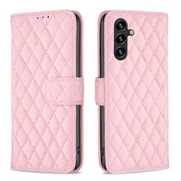 SKALO Samsung A35 5G BINFEN COLOR Quiltet Pung - Pink