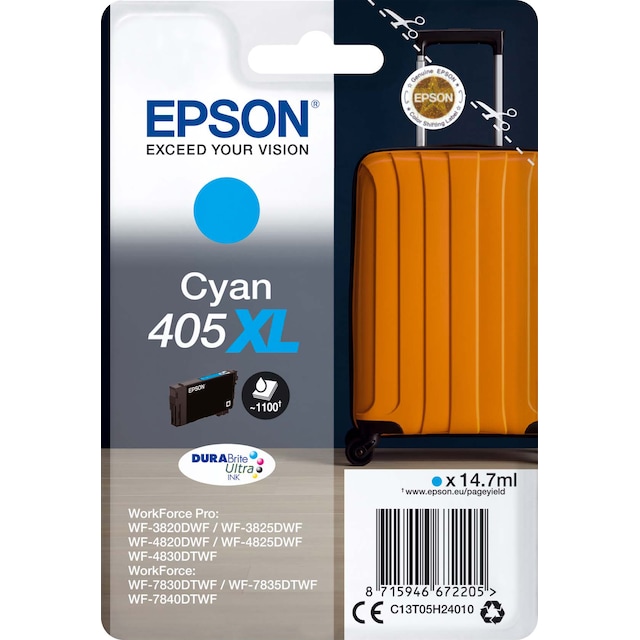 EPSON 405XL blækpatron (cyan)