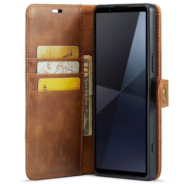 Wallet DG-Ming 2i1 Sony Xperia 10 VI - Brun