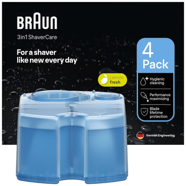 Braun Clean & Charge genopfyldningspatroner 176691 (4-pk)