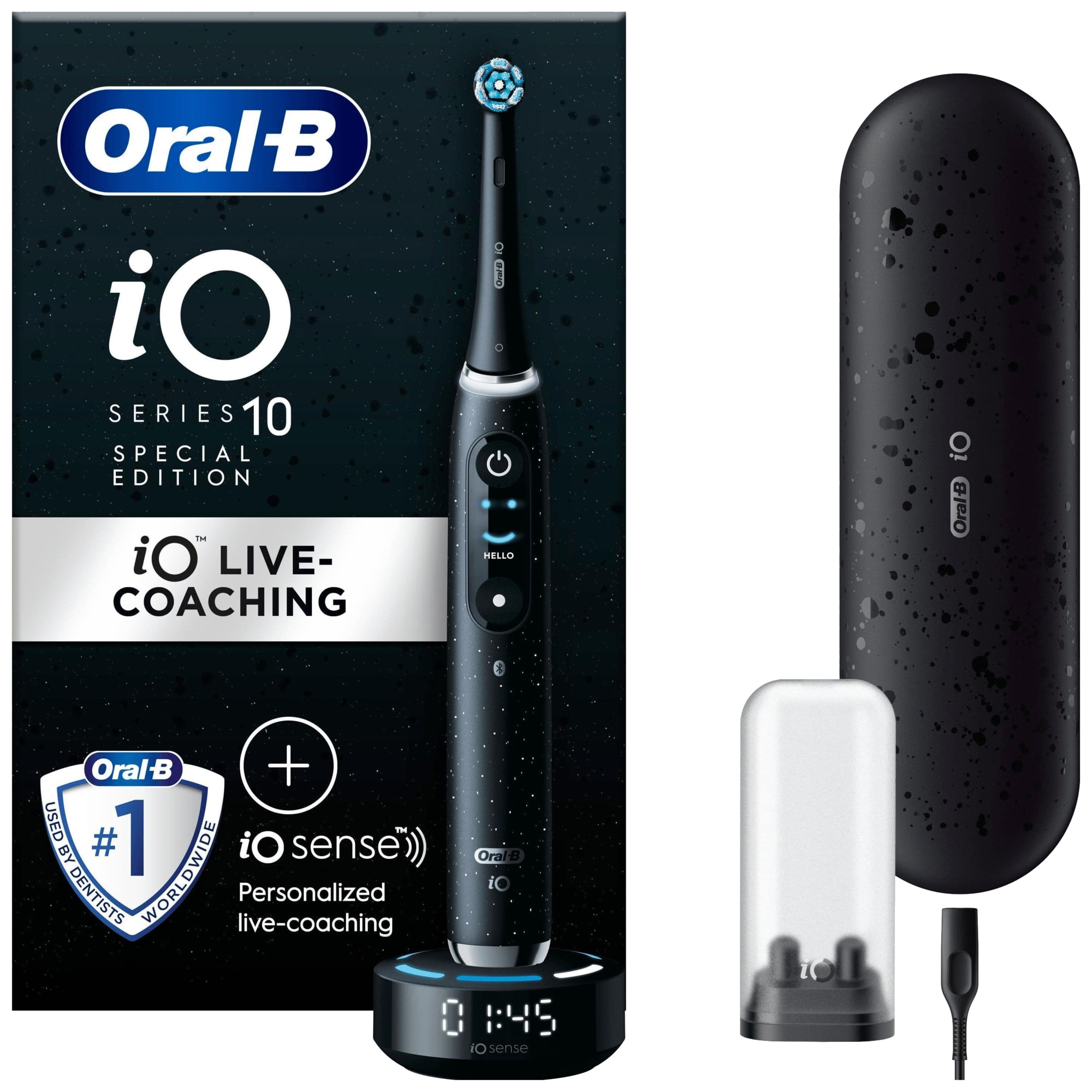 Oral-B iO 10 elektrisk tandbørste 387132 (kosmisk sort)