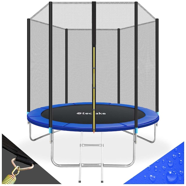 Trampolin med sikkerhedsnet - 244 cm