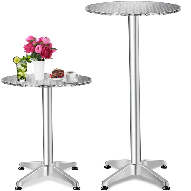 Cafebord i aluminium Ø60cm - 5,8 cm