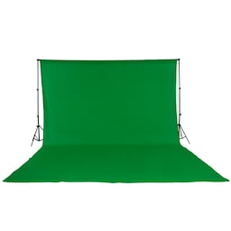 Stativsystem til fotobaggrund 3x6m med taske - grøn