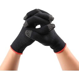 Touch handsker (one size) Sort/rød