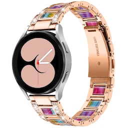 Ur armbånd Rose guld + Multicolor Samsung Galaxy Watch 20 mm
