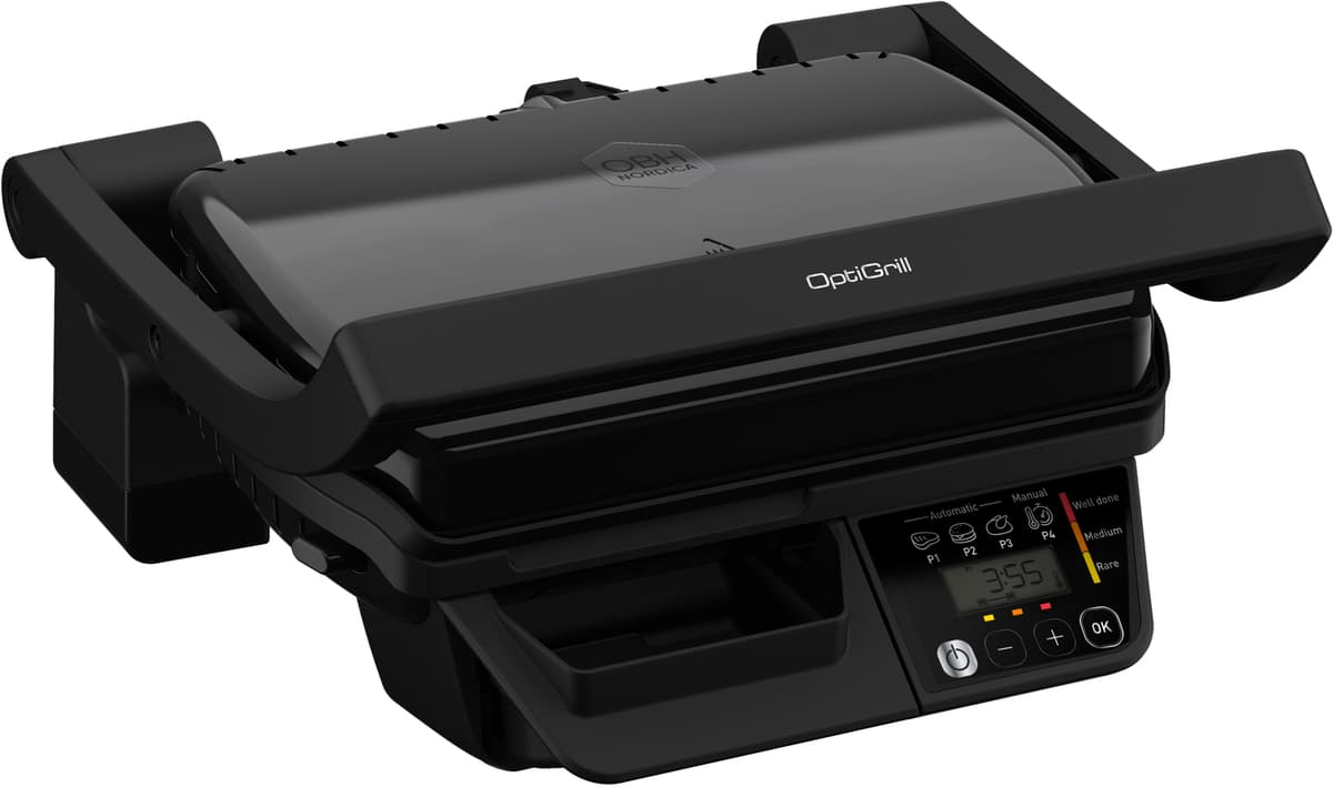 OBH Nordica OptiGrill Start 3 Prog bord grill GO7P08S0 (sort)