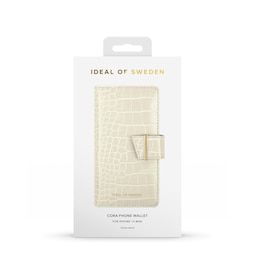 Cora Phone Wallet iPhone 13 Mini Beige Croco