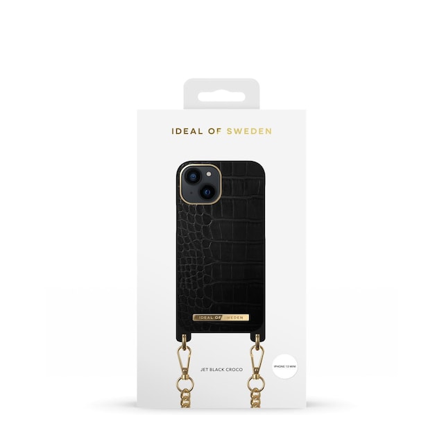 Necklace Case iPhone 13 Mini Jet Black Croco