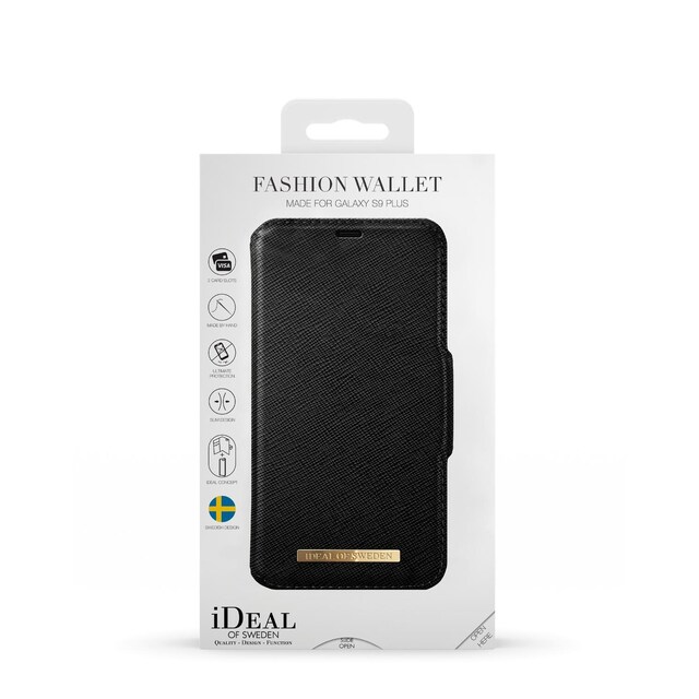 Fashion Wallet Galaxy S9 Plus Black