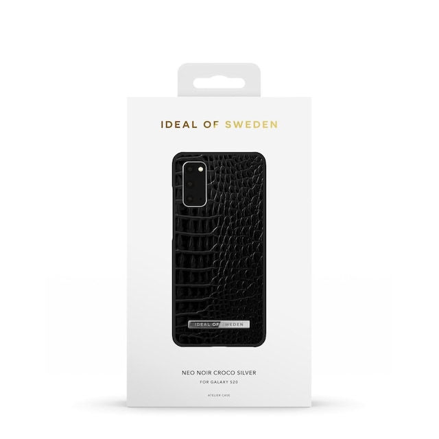 Atelier Case Galaxy S20 Neo Noir Croco Silver