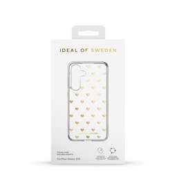 Clear Case Galaxy S24 Golden Hearts