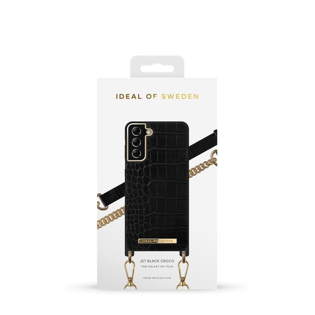 Necklace Case Galaxy S21Plus Jet Black Croco