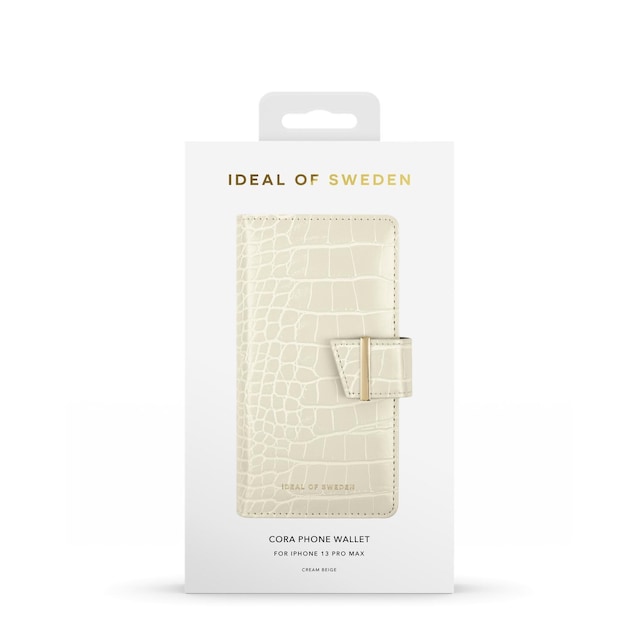 Cora Phone Wallet iPhone 12PM/13PM Beige Croco