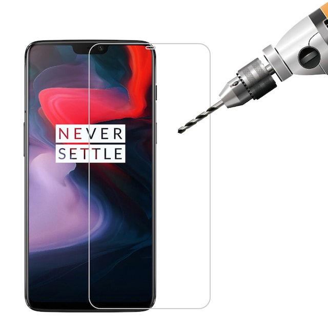 SKALO OnePlus 6 Hærdet Glas Skærmbeskyttelse