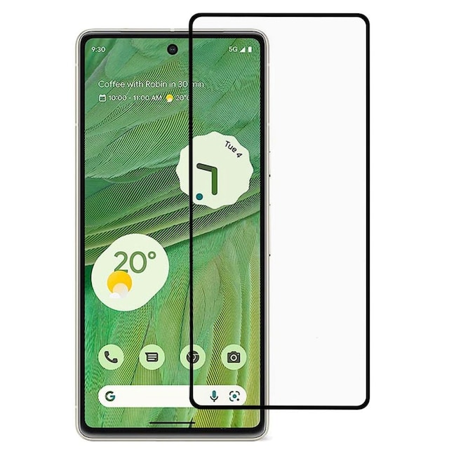 2-PAK SKALO Google Pixel 7 5G FULL-FIT Hærdet Glas Skærmbeskyttelse