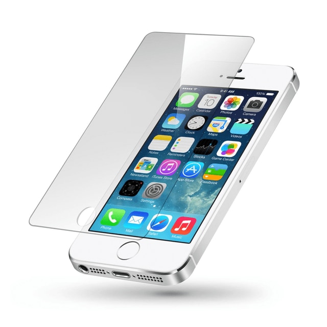 2-PAK SKALO iPhone 5/5S/SE(1:a gen) Hærdet Glas Skærmbeskyttelse
