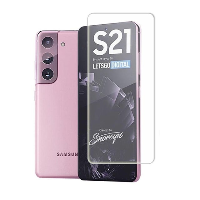 2-PAK SKALO Samsung S21 Hærdet Glas Skærmbeskyttelse