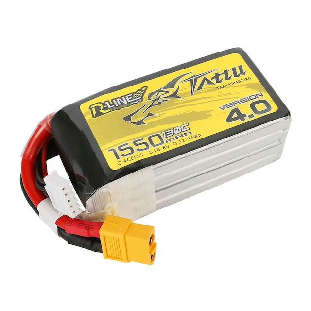 4s  1550mAh -130C- Gens Ace Tattu R-line 4.0 XT60