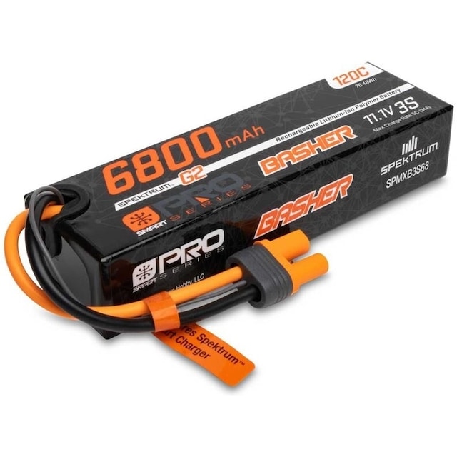 3s  6800mAh - 120C - Spektrum Basher LiPo G2 IC5