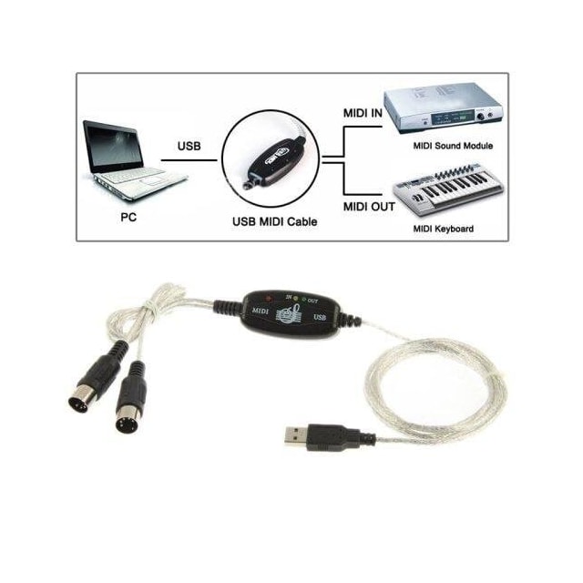 USB til MIDI Keyboard adapter