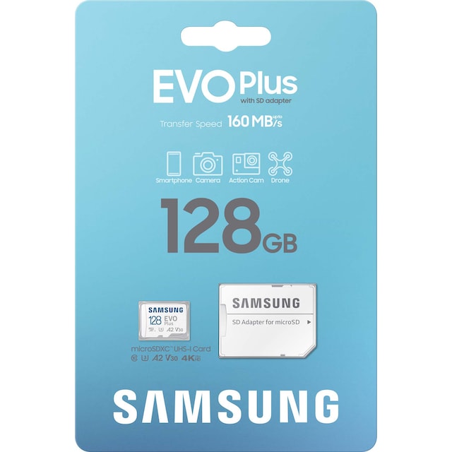 Samsung EVO Plus micro SD-kort (128 GB)