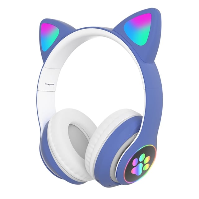 Over Ear Music Headset Glødende Cat Ear hovedtelefoner Blutooth