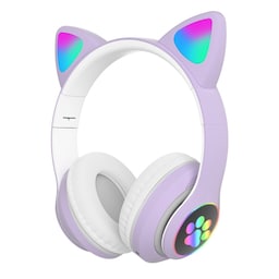 Over Ear Music Headset Glødende Cat Ear hovedtelefoner Blutooth