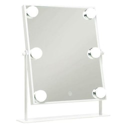 UNIQ Hollywood Makeup Spejl med lys og touch funktion - Hvid