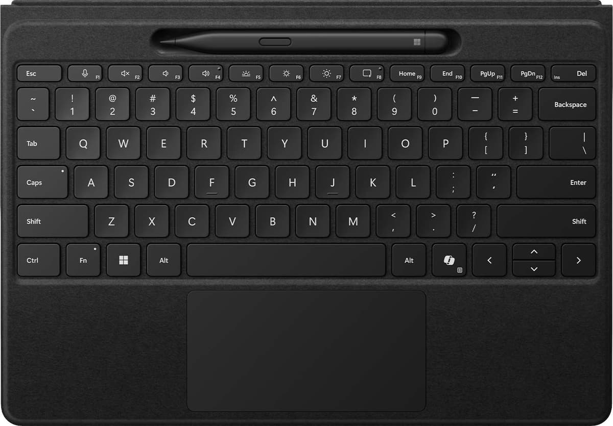 Microsoft Surface Premium Pro 2024-tastatur + Slim Pen (sort)