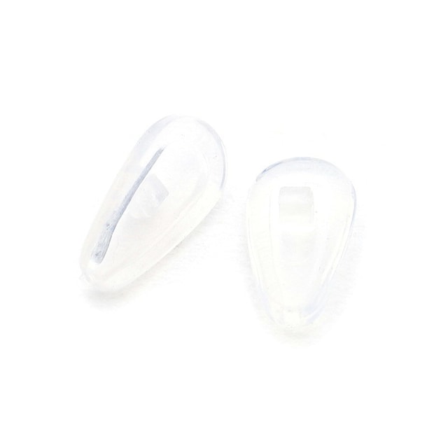 30 par A3 silikone anti-slip næsepuder til briller Gennemsigtig