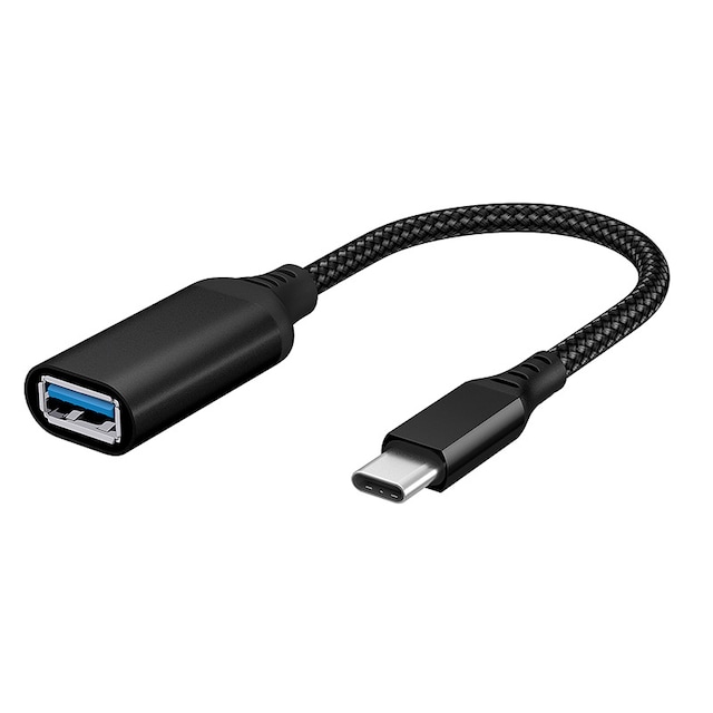 USB-C til USB 3.0 adapterkabel 5 Gbps Sort