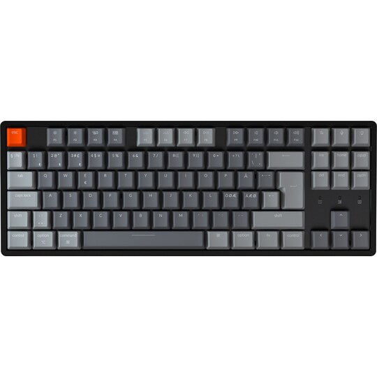 Keychron K8 trådløst tastatur (Gateron Røde-switches)