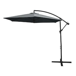 Grå Cantilever Parasol og Fan Base