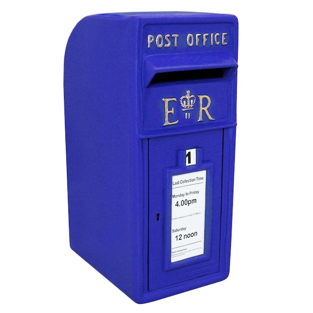 Blå Skotsk Postkasse